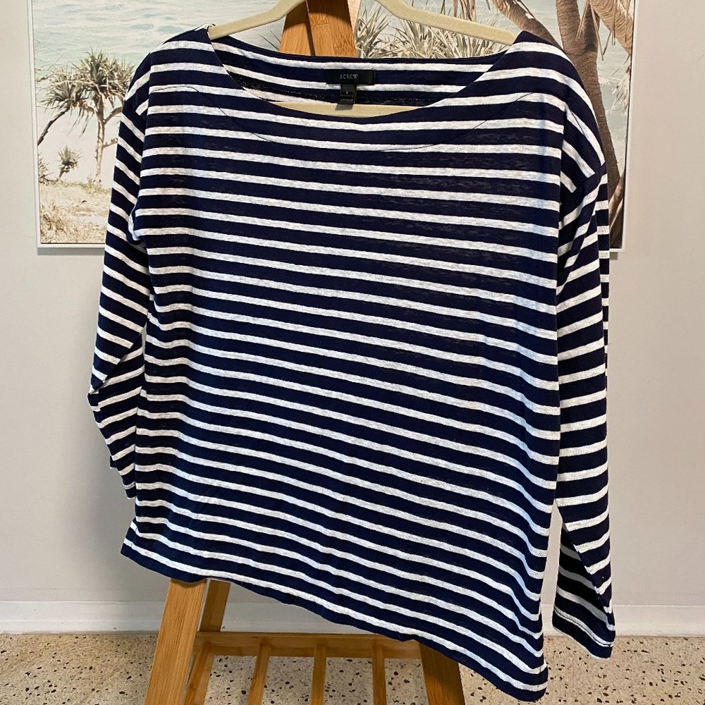Striped boatneck T-shirt